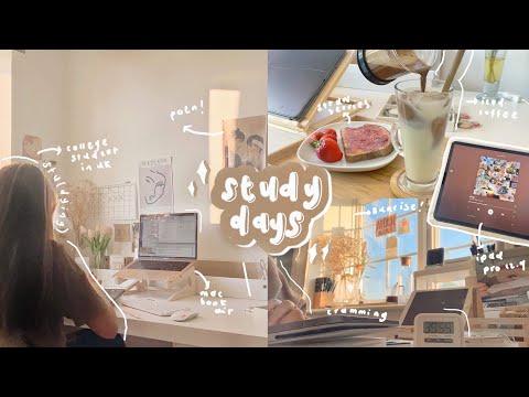 study vlog ☕️ lots of stu(dying), final exams cramming, muji haul, college life in uk ft squarespace