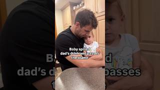Baby is INNOCENT #funnybabyshorts #fatherhoodmoments
