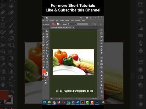 How to create picture color swatches in illustrator #viral #design #trending #shorts