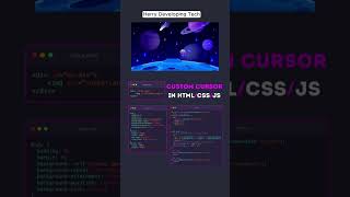 🖱️ Custom Cursor 2025! 💻✨ | Modern HTML, CSS, & JS Design in 60 Seconds
