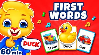 Baby Learning First Words, Kids Songs, Nursery Rhymes | Learn To Talk Videos For Babies & Toddlers