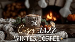 Cozy Winter Jazz    Coffee Shop Ambience ~ Smooth Piano for Relaxing Snowy Days & Stress Relief