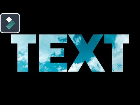 How to place a VIDEO inside TEXT In Filmora 9 Tutorial
