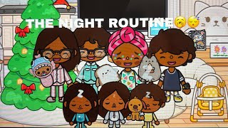 THE NIGHT ROUTINE🥱😴||*WITH VOICE*|| Toca boca roleplay