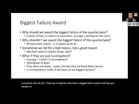 Biggest Failure Award - Agile Fail Fast Philosophy