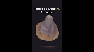 Texturing a stylized 3D rock