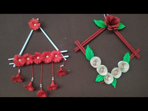 How To Make Flower Wall Hangings |Paper Rose Wall Hanging |Beautiful Flower Wall Hanging|Paper Craft