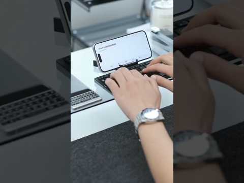Fodable Wireless Bluetooth Keyboard for ipad/mobile/laptop Mini Pocket Size Keyboard #minikeyboard