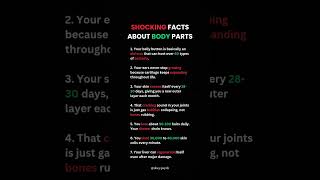 You use them every day…but barely know them.#bodyfacts #scienceknowledge #interestingfacts #mindfact