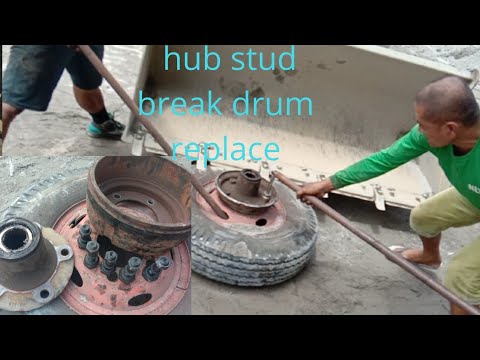 BRAKE DRUM AND STUD BOLT REPLACE