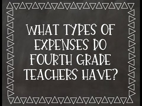 Do Teachers Have Expenses?
