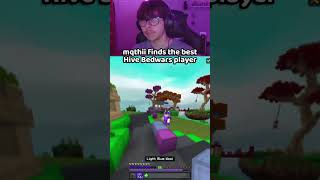 best player💀 #minecraft #mcbe #hive #shorts