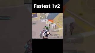 Fastest 1v1 Pubg Mobile Clutch 🔥#shorts #pubgmobile #1v2clutch