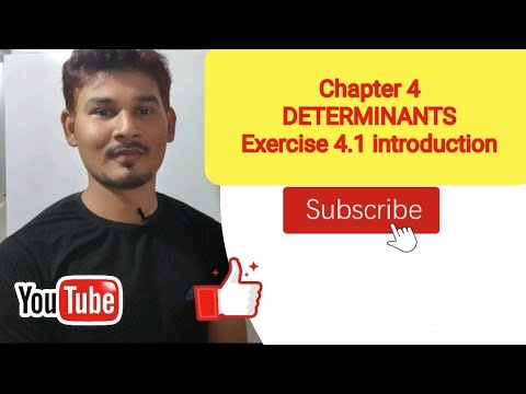 Class 12 Maths Chapter 4 Ex. 4.1 introduction