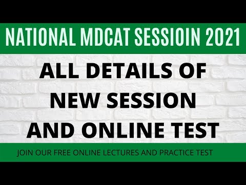 National MDCAT new session 2021