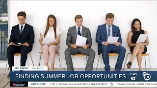 Study ranks summer job opportunities in San Diego County