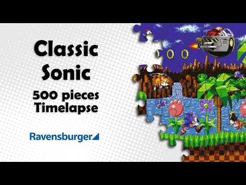 Classic Sonic (Ravensburger 12001135) #puzzle #puzzlesolving#cozy  #timelapse#ravensburger #sonic