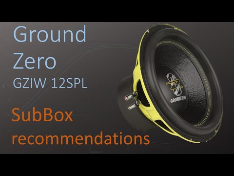Ground Zero GZIW 12SPL | Recommended Subwoofer Box Designs