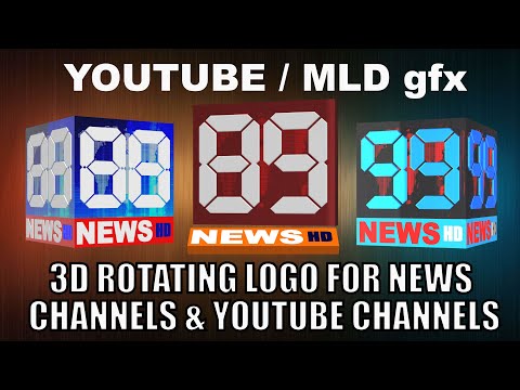 3d rotating logo for news channel by mld gfx