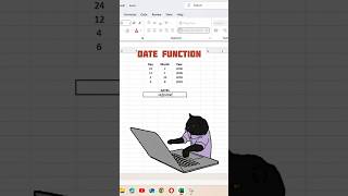 DATE function in excel | #excel #shorts #shortfeed #excelfunctions #trending |