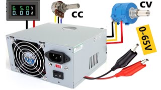 [New]  Convert Old Computer Power Supply into Adjustable Power Supply 0 - 65 V - 10 A