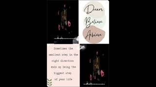 dream believe achieve