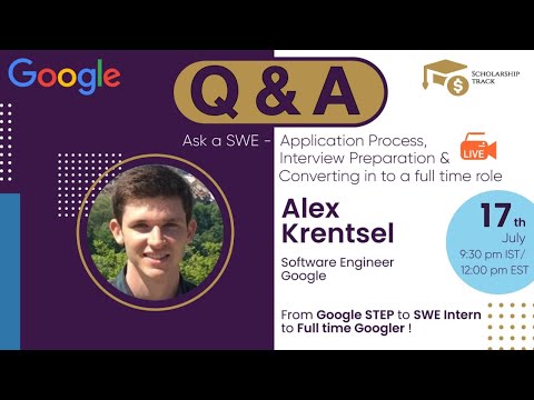 LIVE QnA - Google SWE - Alex Krentsel