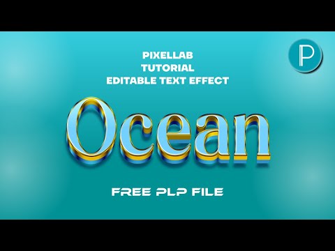 How to Create an Ocean Text Effect in pixellab - Step-by-Step Tutorial
