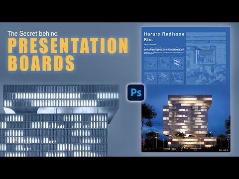 How to create Architecture Presentation board in Photoshop