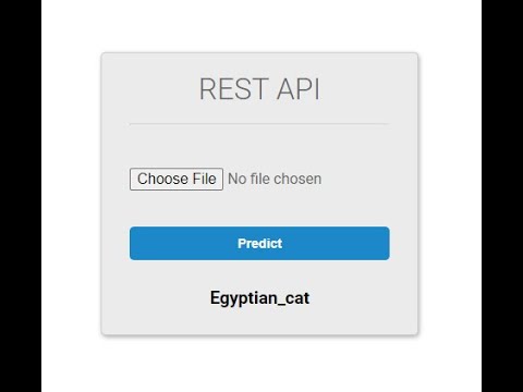 A simple image classifier web app using Django REST API