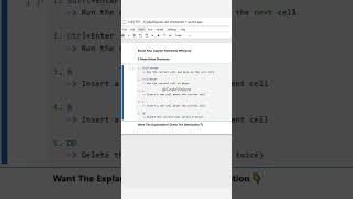 Boost Your Jupyter Notebook Efficiency with 5 Must-Know Shortcuts #Jupyter #DataScience