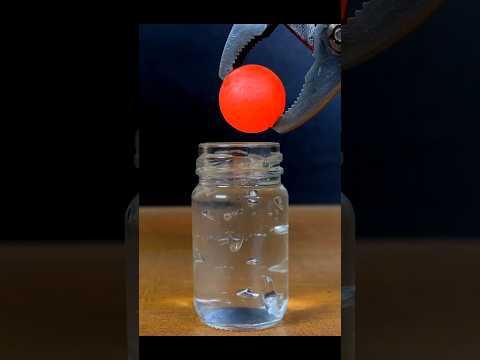 Red hot ball Experiment #shorts #hotball #redhotball #experiment #gel #glass #ufc #baseball #nba