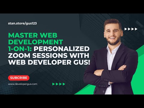 Master Web Development 1-on-1: Personalized Zoom Sessions with Pro Developer Gus!