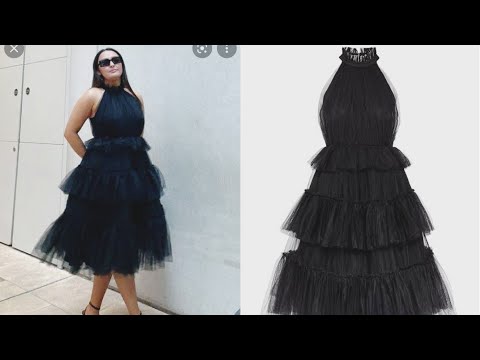 How to cut and sew tiered dress