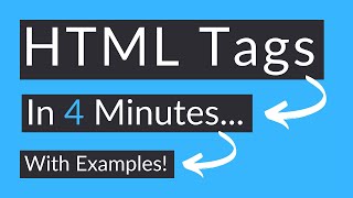 HTML Tags Explained with Examples + Full List Of HTML Tags!!
