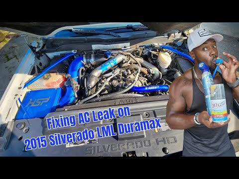 Fixing AC Leak on 2015 Silverado LML Duramax