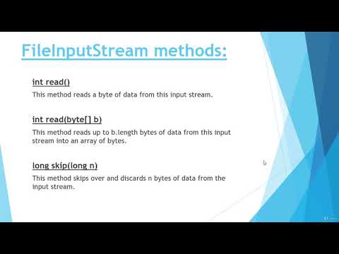 #68  FileInputStream class