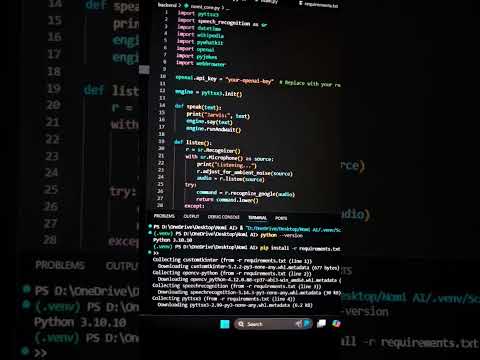 Python requirements download for  personal Jarvis