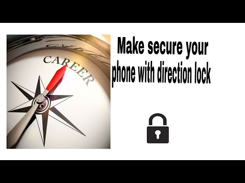 How to lock phone screen with direction!!