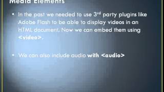 Projects in HTML5 – Chapter 2 – HTML5 Features