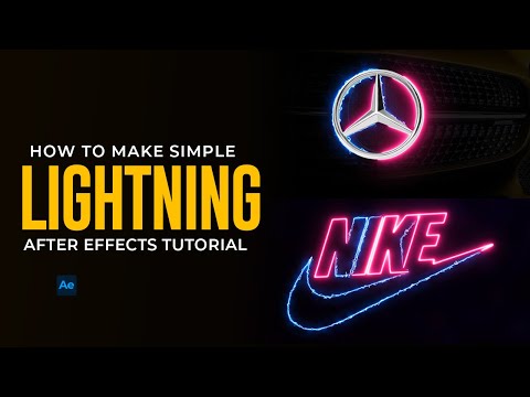 How to Create Lightning Logo Reveal using after Effects