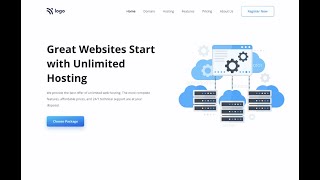 Designing Hosting Homepage using HTML CSS