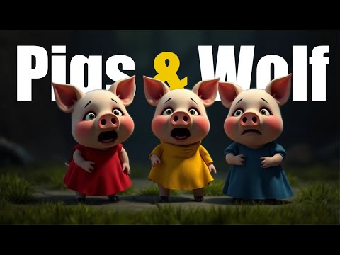 Little Pigs & Big Bad Wolf I Moral Story for Kids | 3D Animated Story