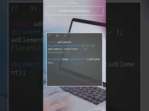 JS - How to check if user has ad blocker enabled #js #ads #blockers
