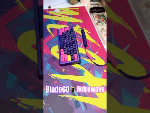 Typing sounds and Aesthetic of a Retrowave keyboard build