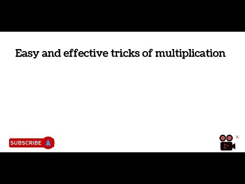 Easy and shortcut multiplication tricks for big numbers...