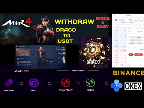 MIR 4 Send DRACO to BINANCE or OKEX exchange | PLAY TO EARN? | URDU | HINDI | Part 2.