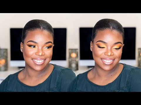 Detailed Orange and Yellow Eyeshadow Tutorial | The Tessa Stewart