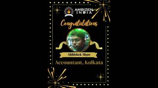 Abhishek Shaw Kolkata - Congratulations on Job Selection - Job Courses near me with Placement Delhi