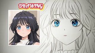 How to draw Waguri in Anime Style: A Fragrant Flower Blooming with Grace|Drawing Anime|طراحی واگوری